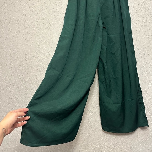 Women's Green High-Waisted Pants - Picture 4 of 4